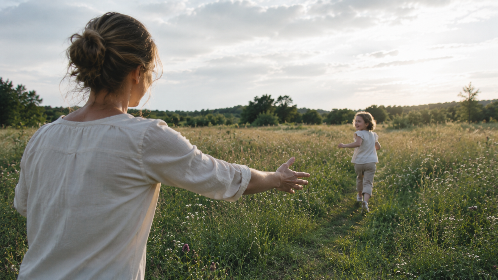 Mor, der har mistet sig selv i familielivet